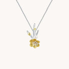 flower branch 18k gold fresh water pearl garden fashion necklace